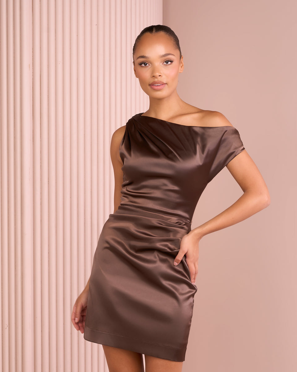 only cocktail dress ONE NIGHT ONLY SIDE TIE MINI DRESS