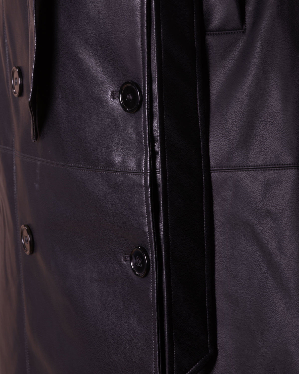 Sam Vegan Leather Trench Coat