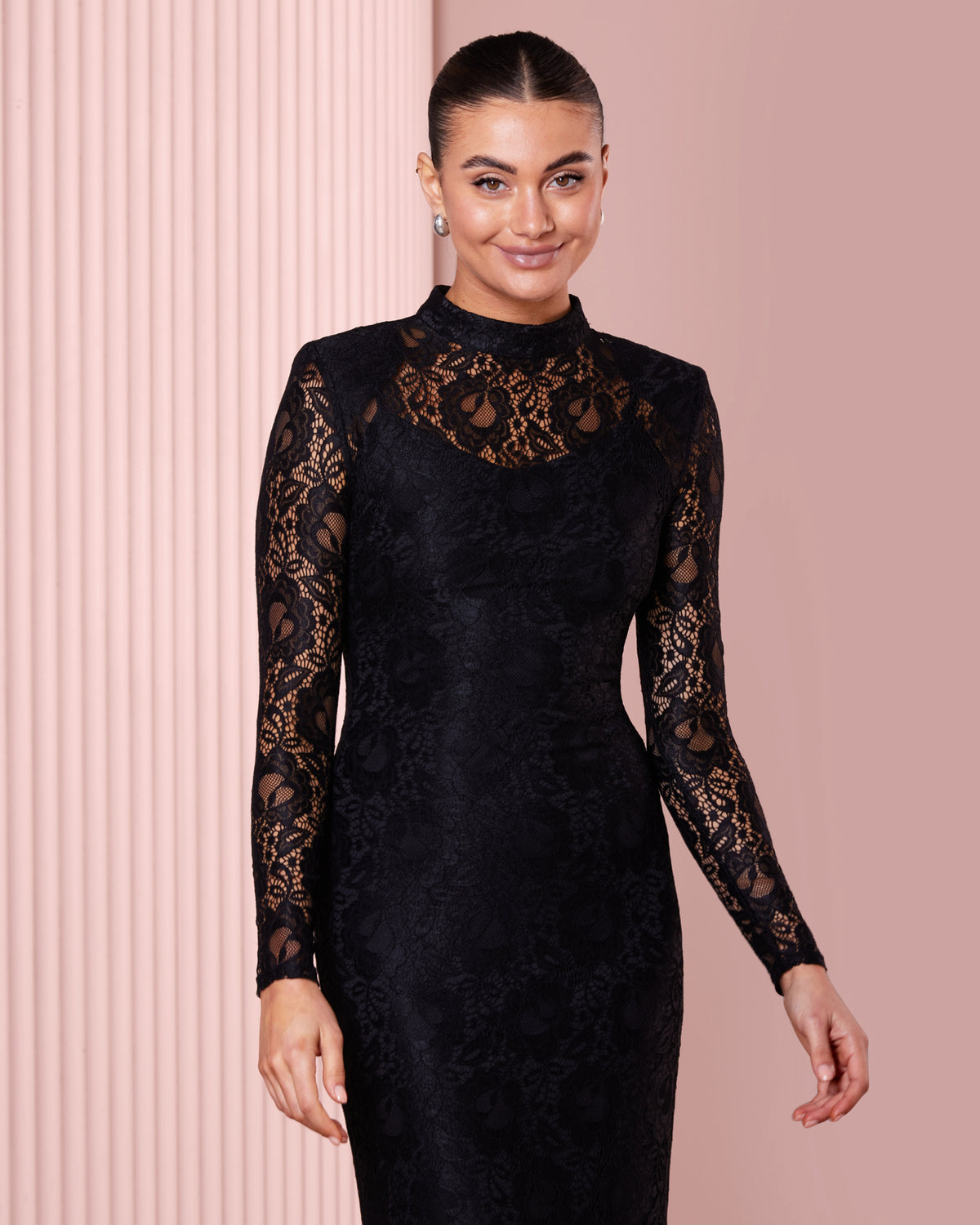 Amelia Long Sleeve Lace Gown