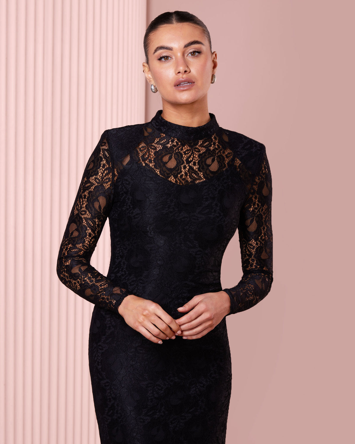 Amelia Long Sleeve Lace Gown