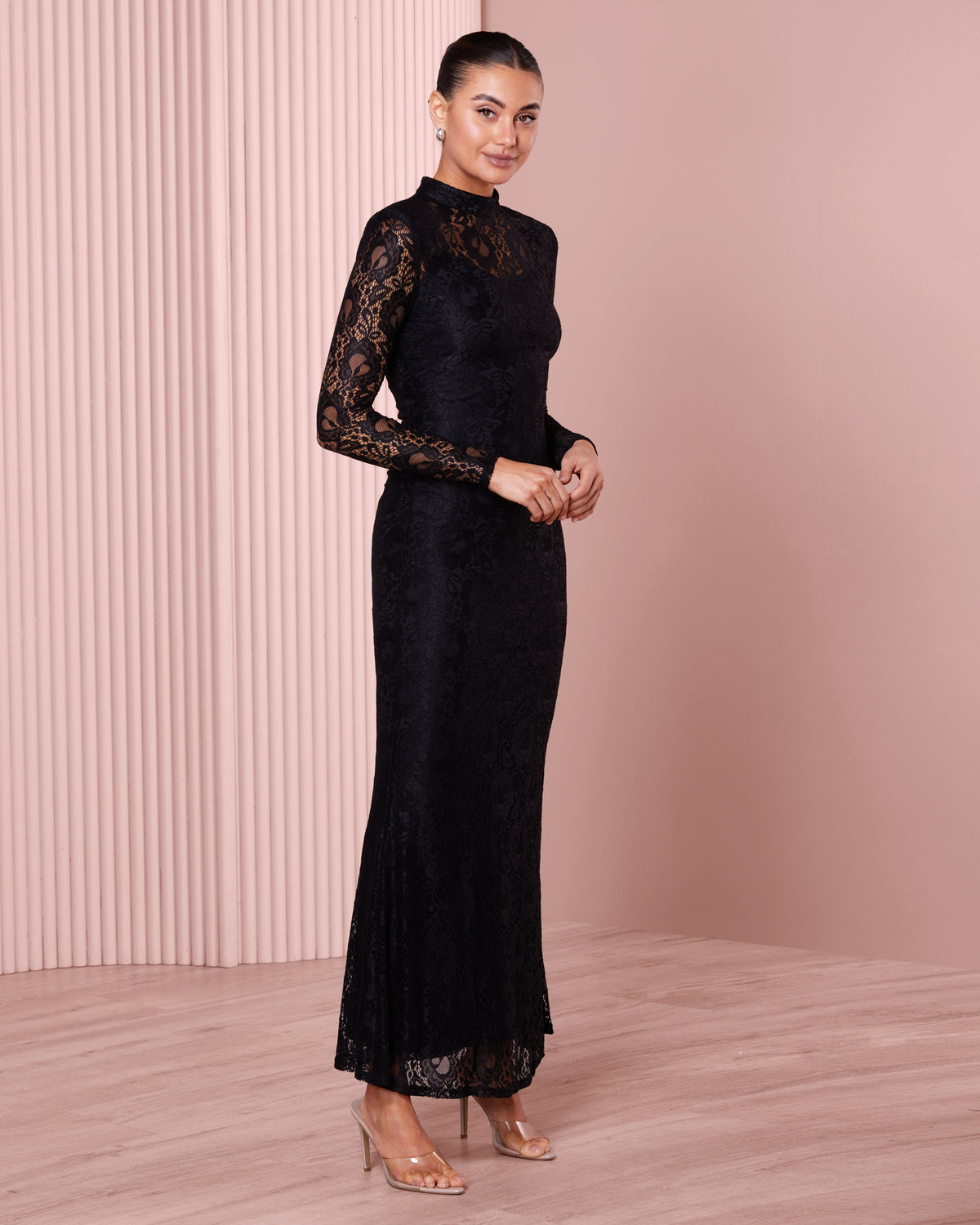 Amelia Long Sleeve Lace Gown