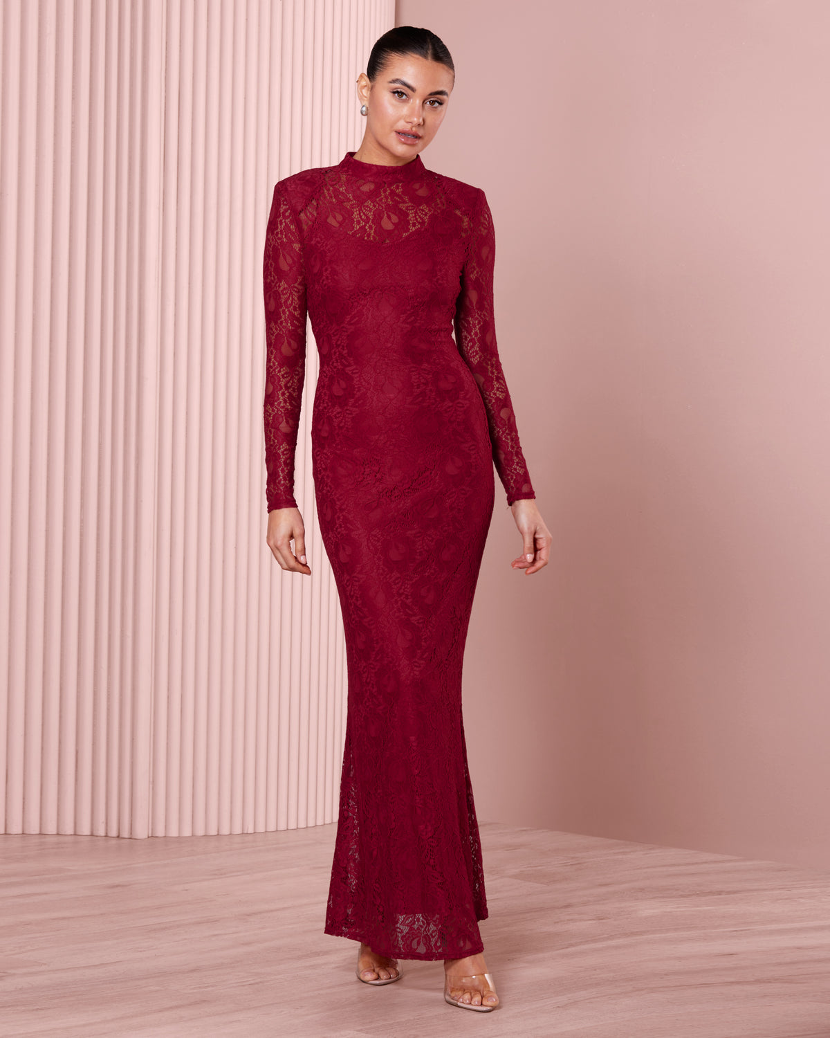 Amelia Long Sleeve Lace Gown