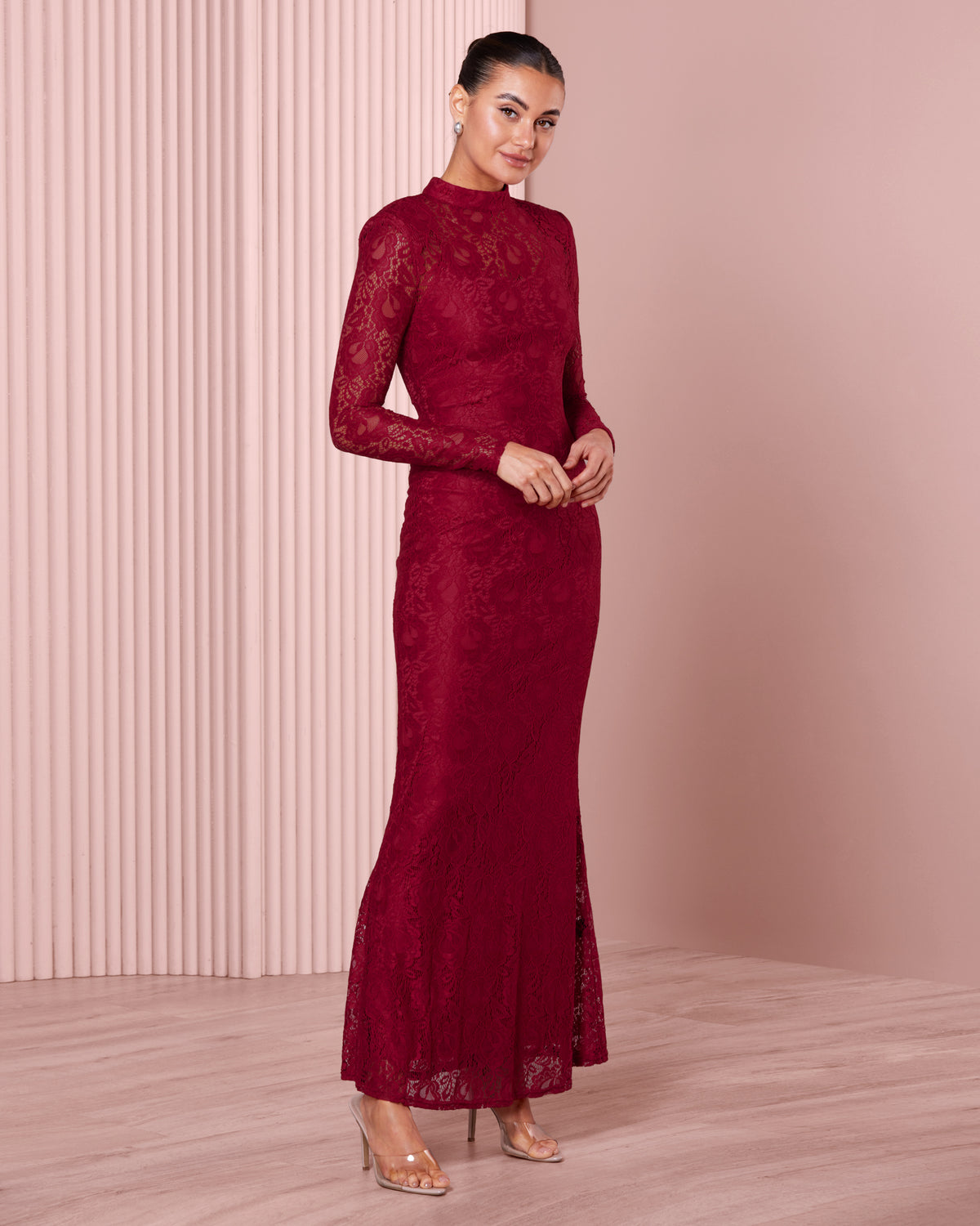 Amelia Long Sleeve Lace Gown