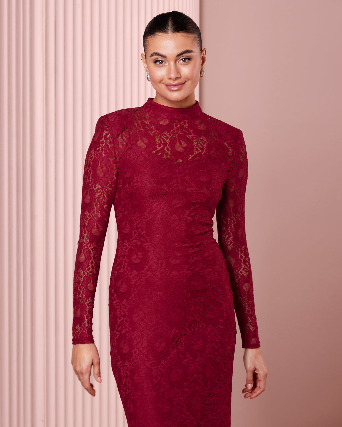 Amelia Long Sleeve Lace Gown