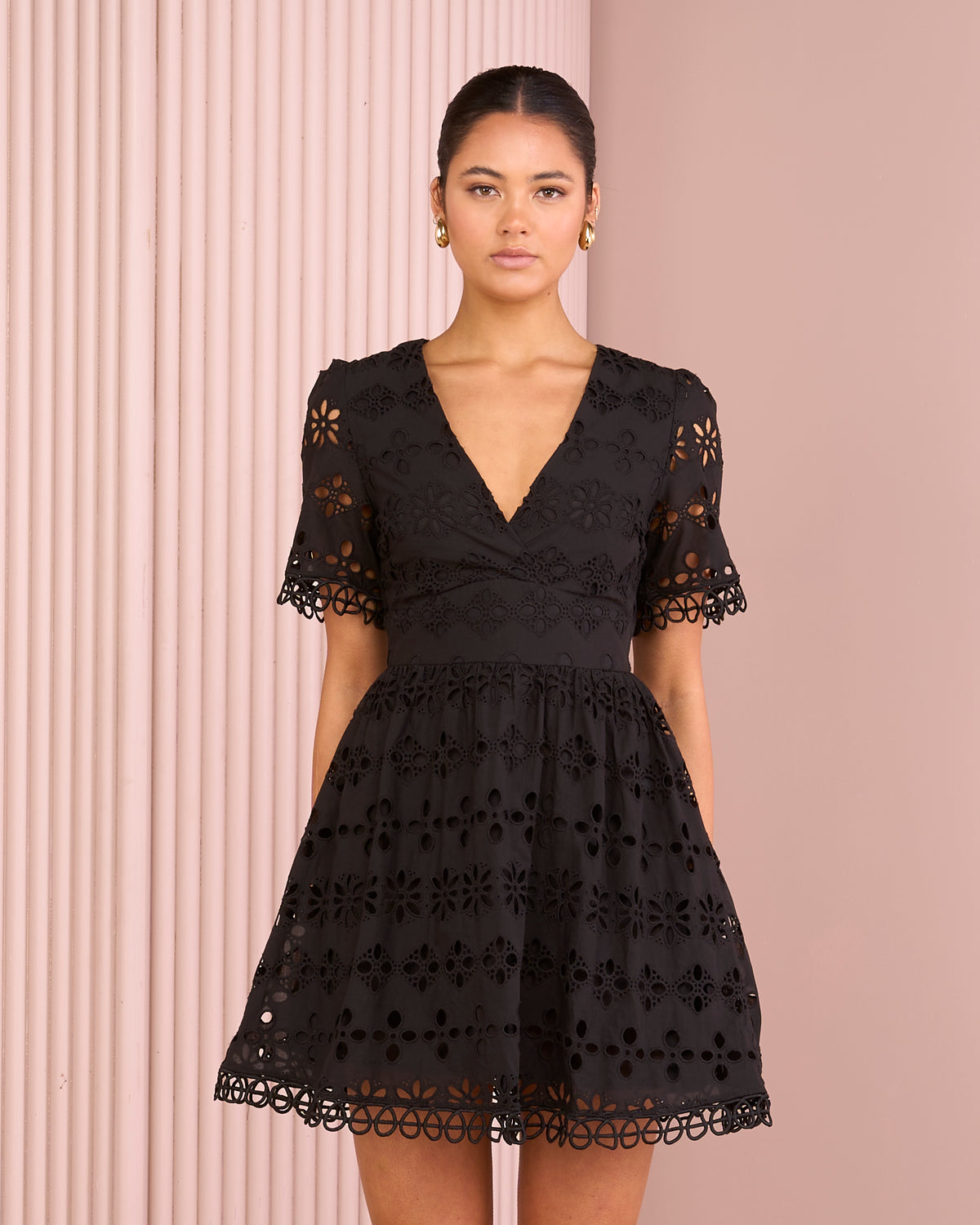 Lucia Broderie Mini Dress