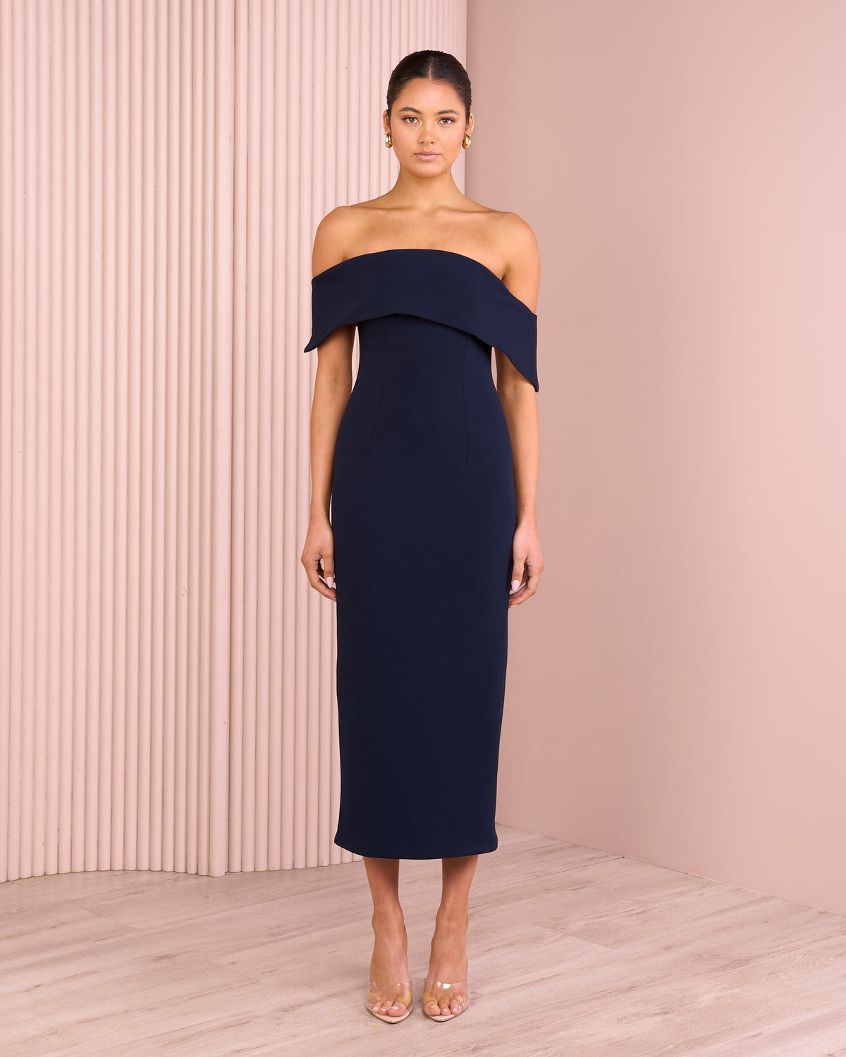 Enzo One Shoulder Midi Dress