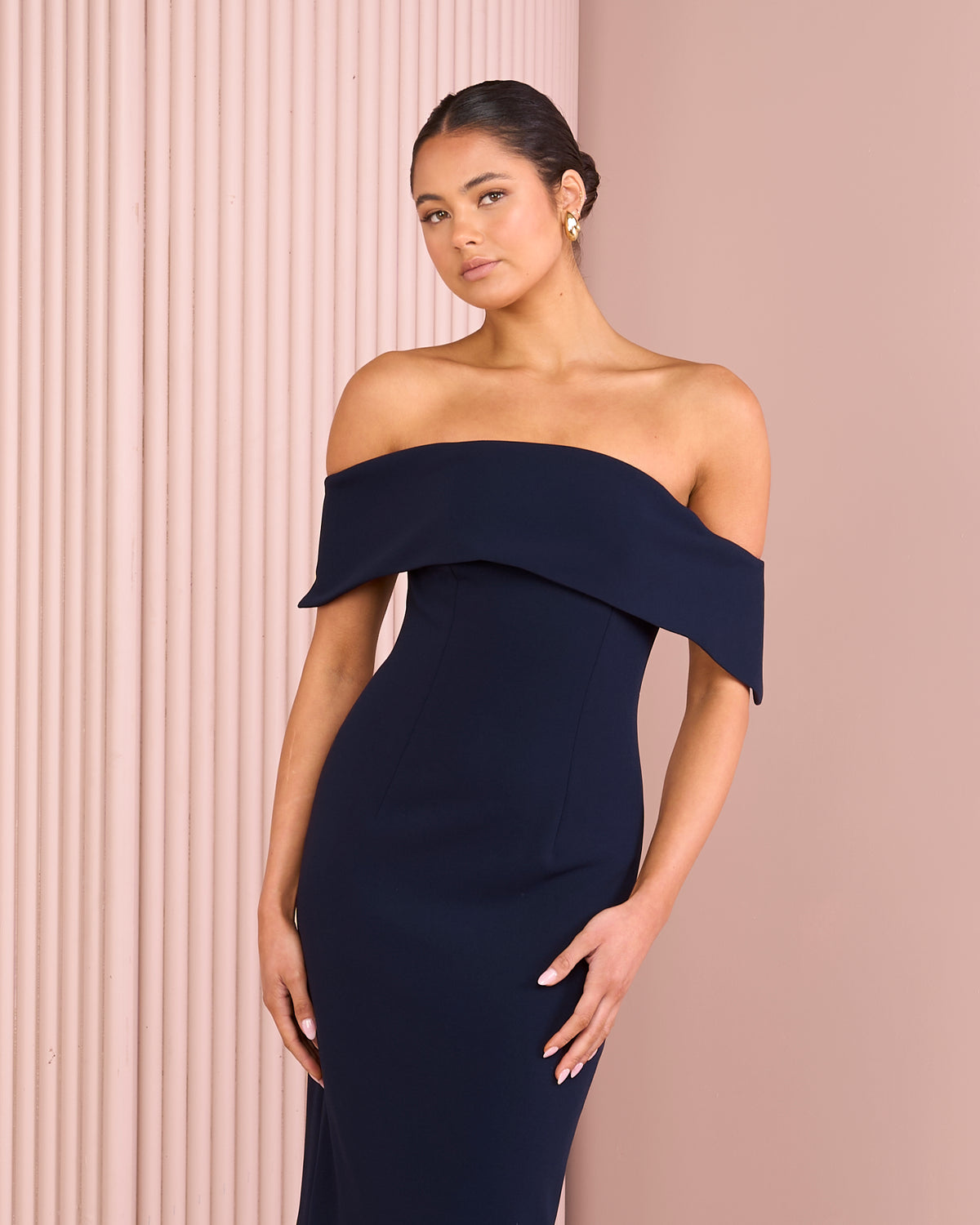 Enzo One Shoulder Midi Dress