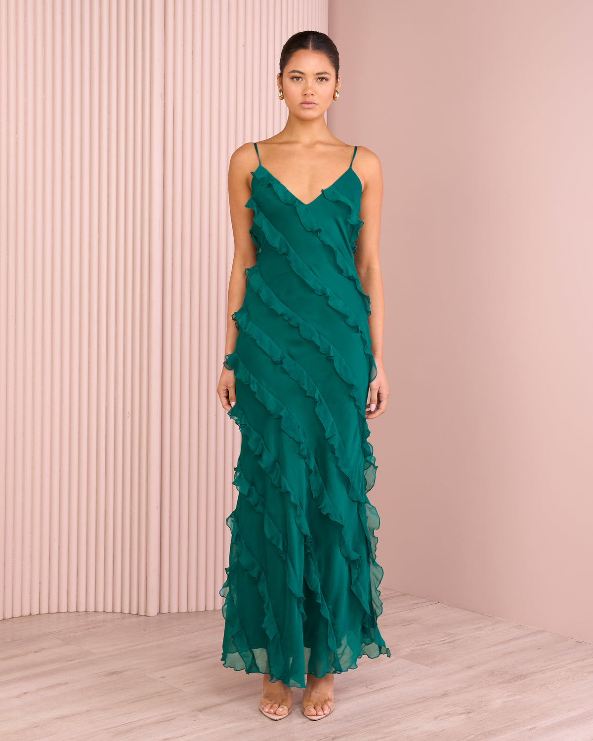 Penelope Ruffle Maxi Dress