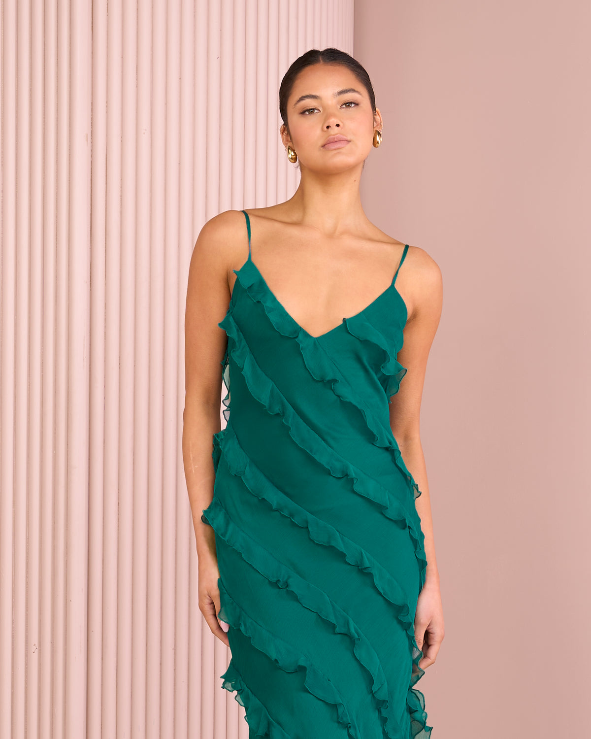 Penelope Ruffle Maxi Dress