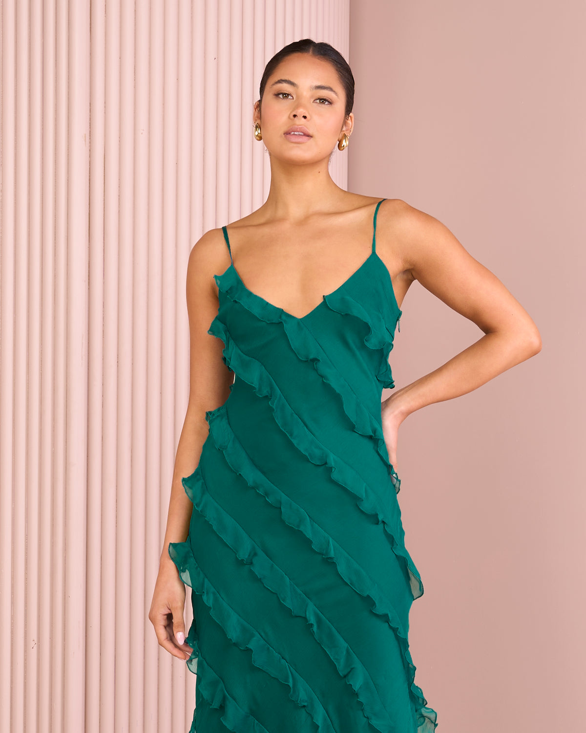 Penelope Ruffle Maxi Dress