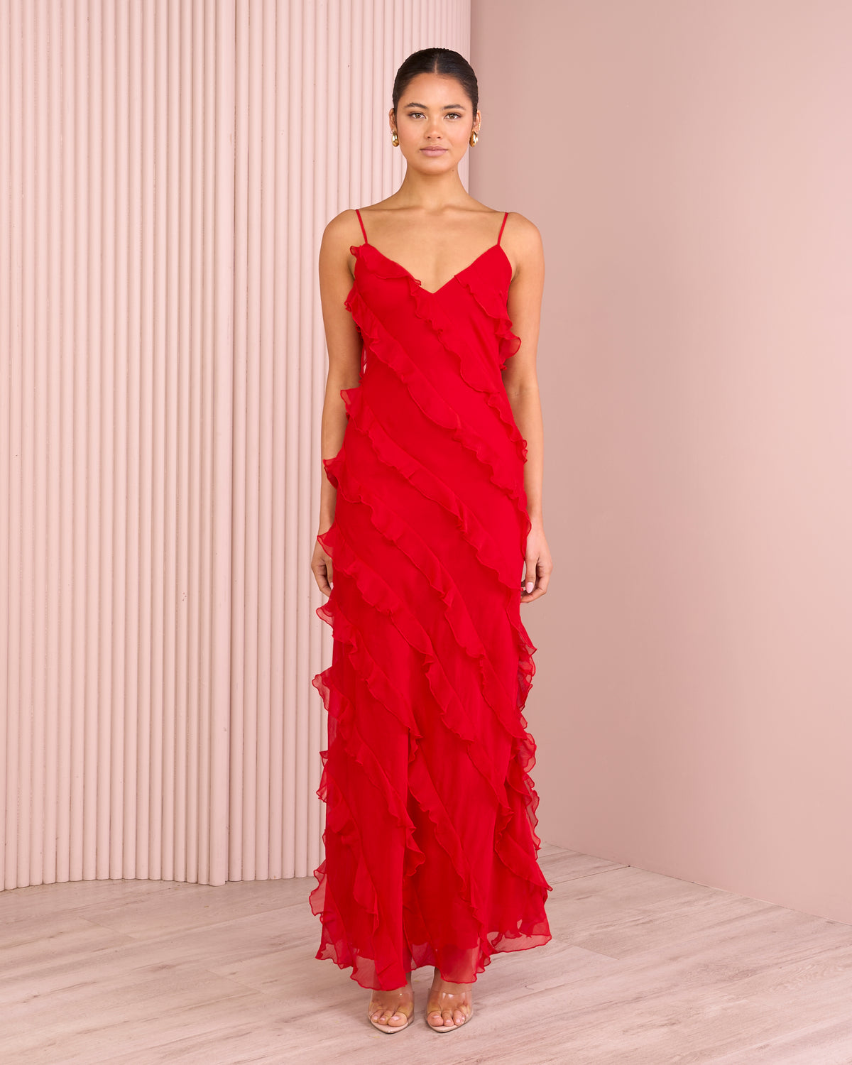 Penelope Ruffle Maxi Dress