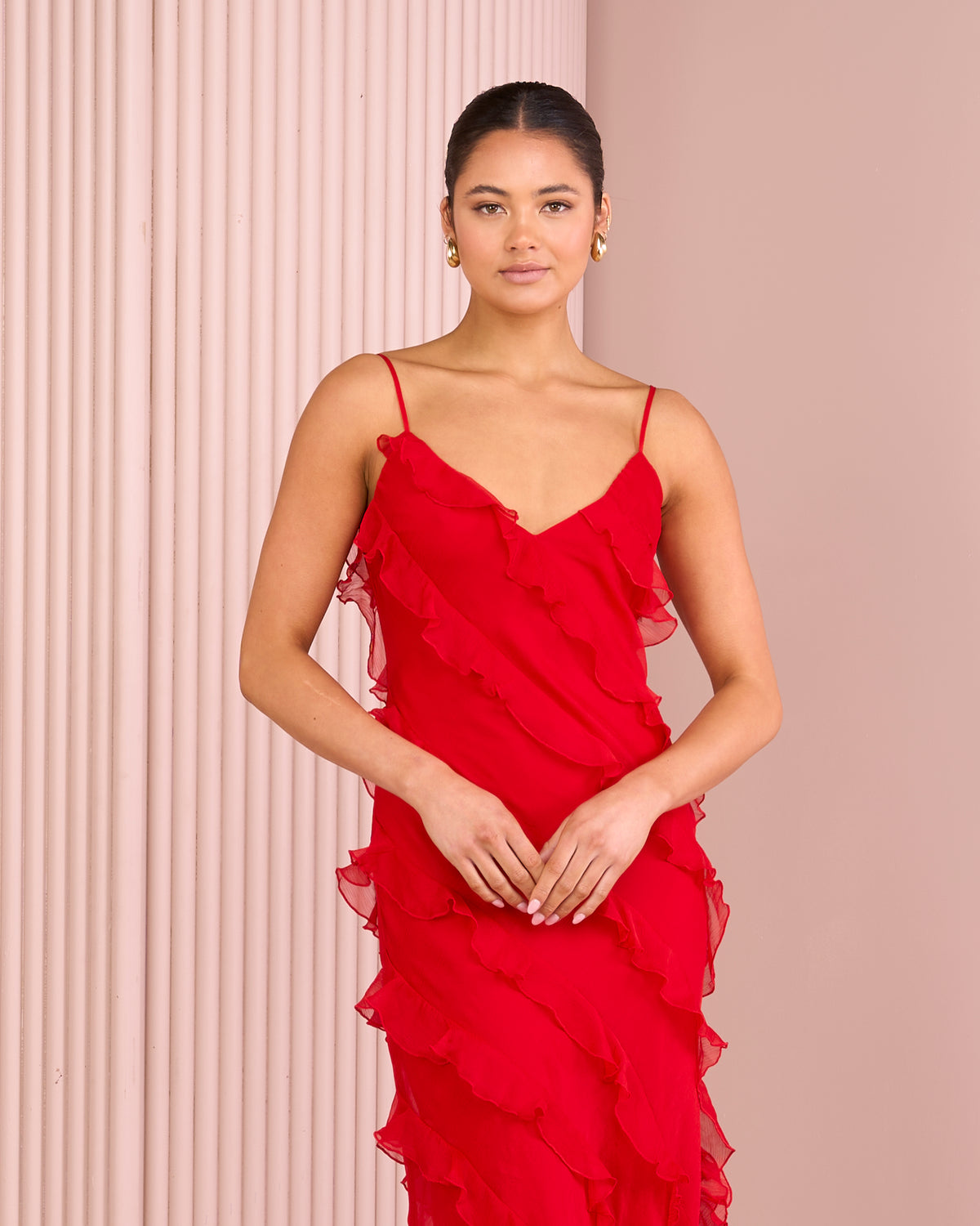 Penelope Ruffle Maxi Dress