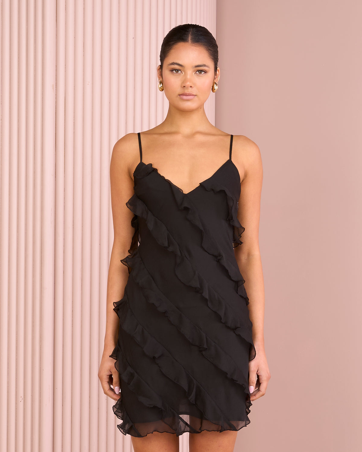 Lillian Ruffle Mini Dress