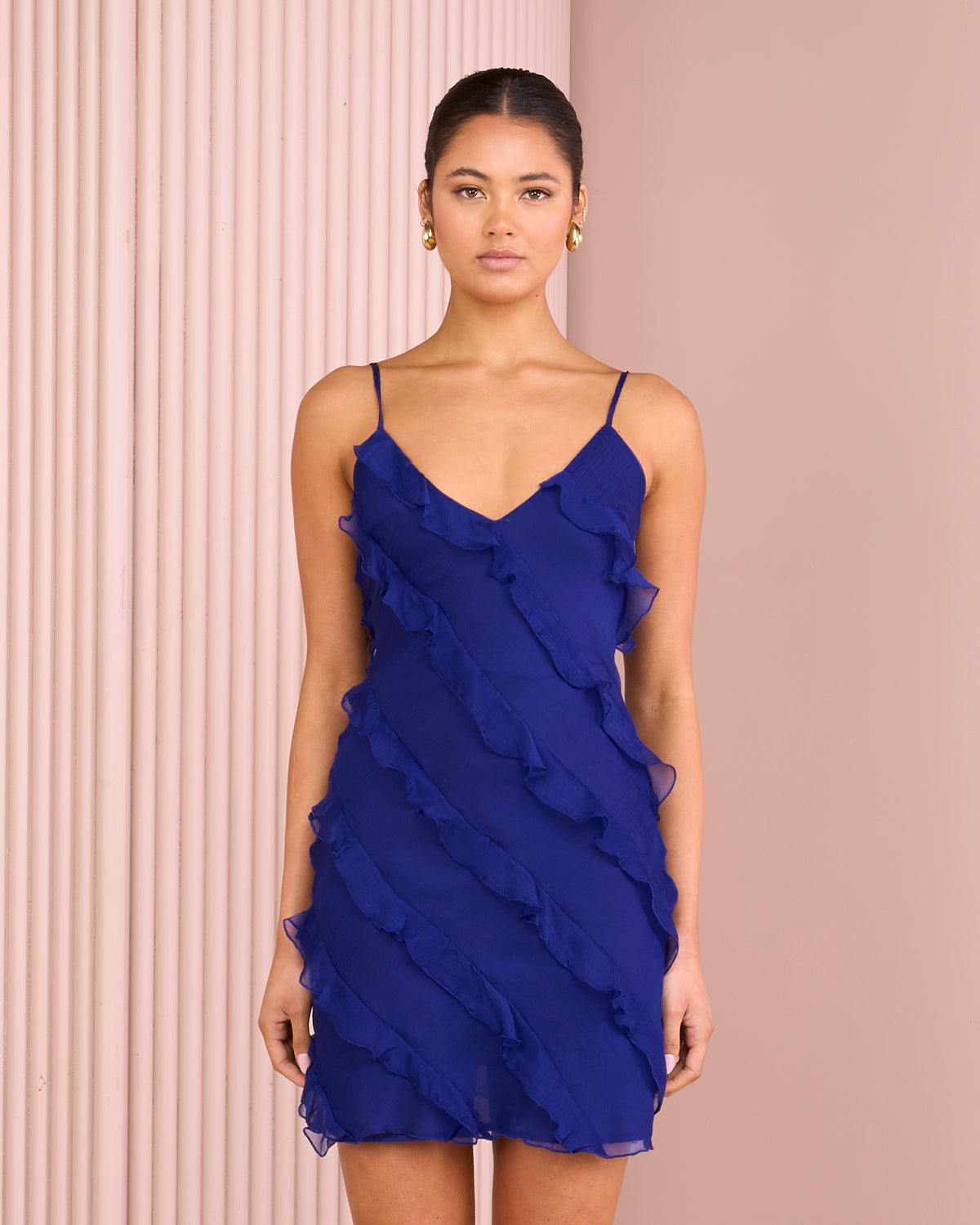 Lillian Ruffle Mini Dress