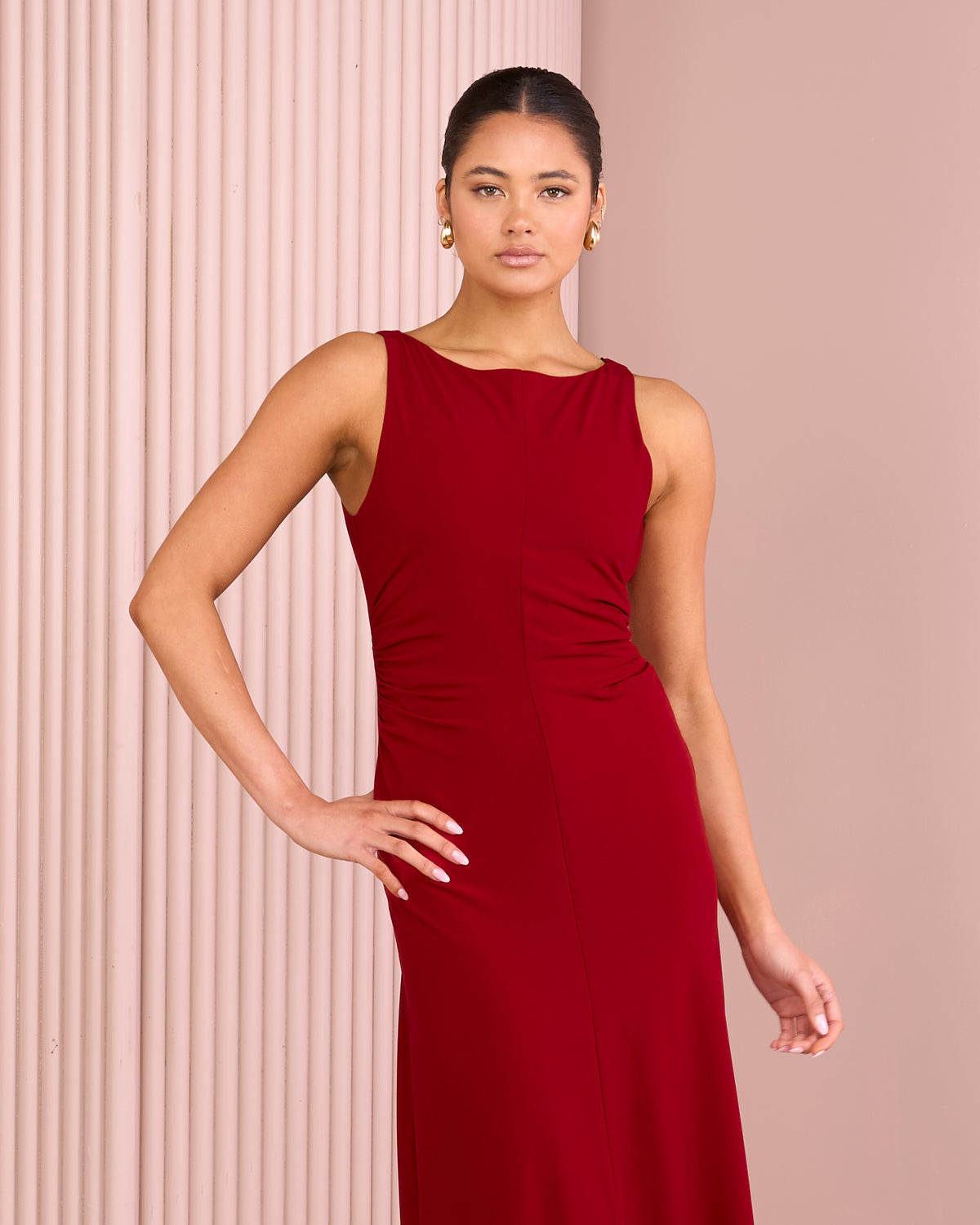 Dante Scoop Neck Midi Dress