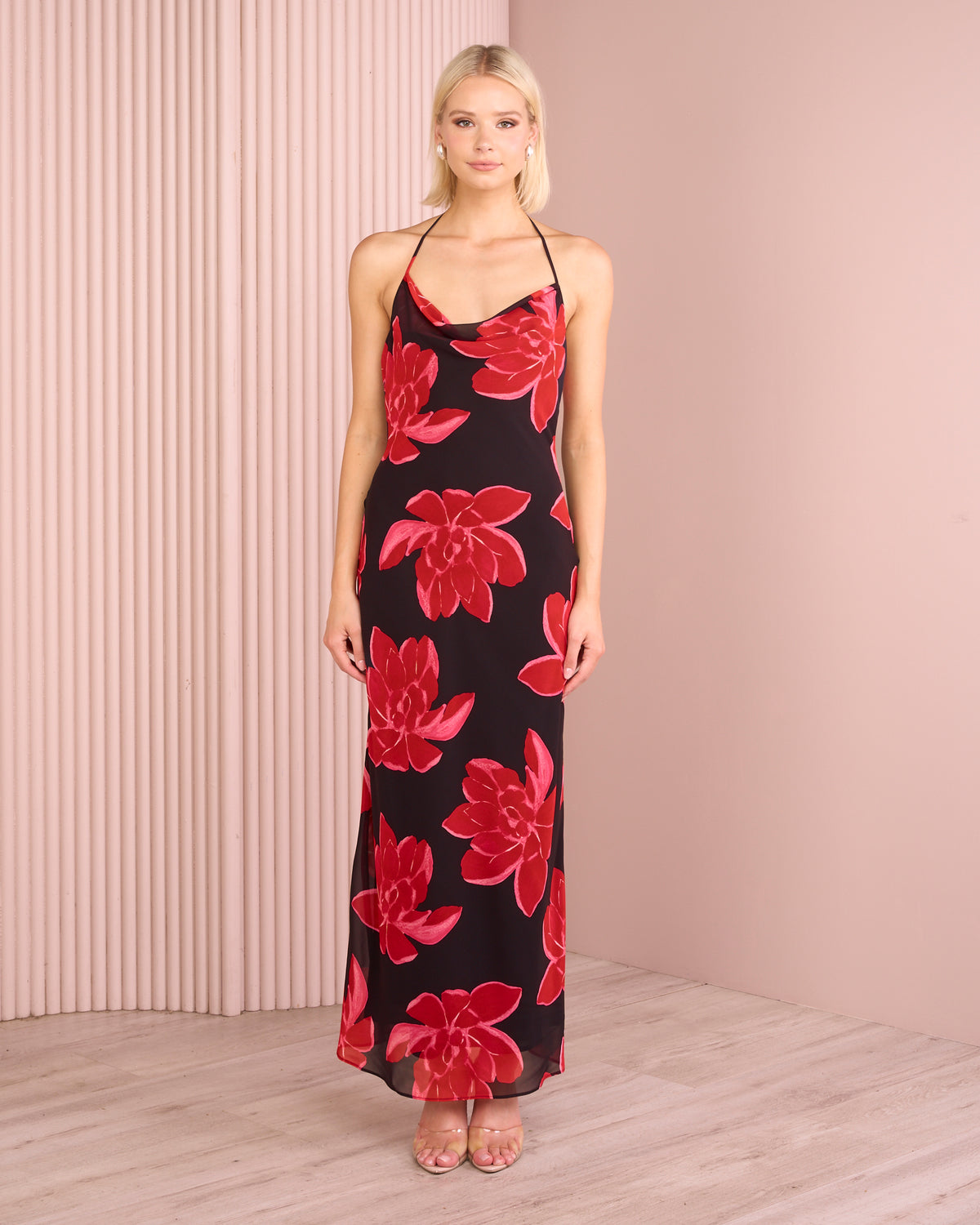 Damon Cowl Neck Maxi Dress