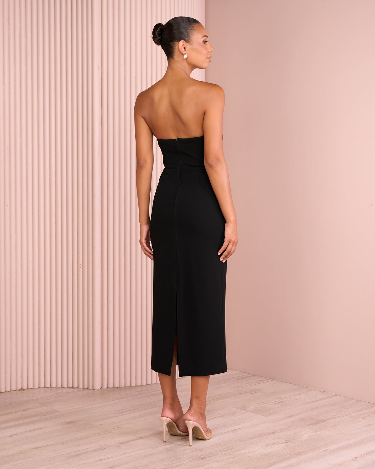 Nathan Twist Front Midi Dress