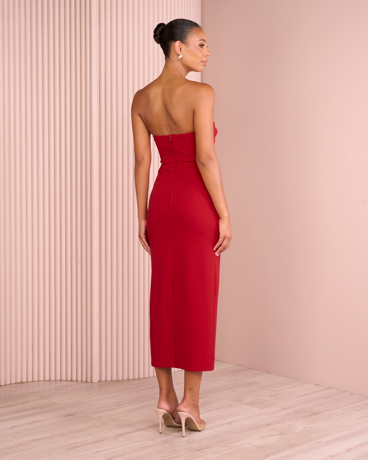 Nathan Twist Front Midi Dress