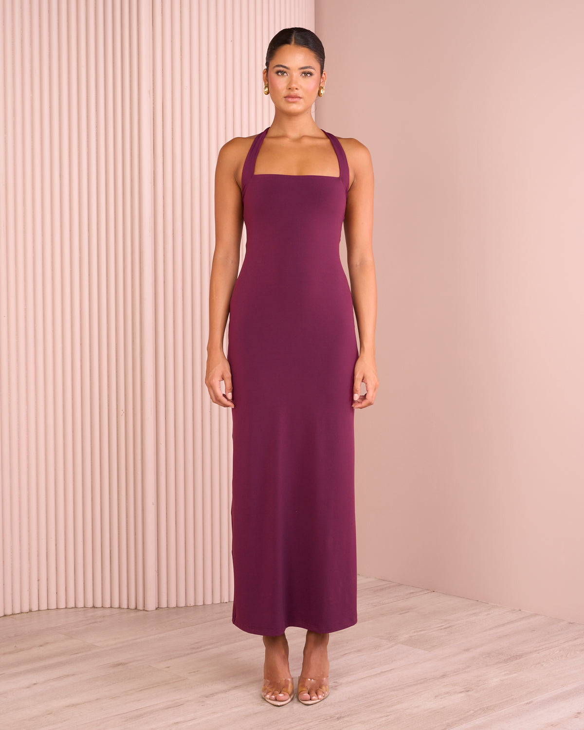 Wren Cross Strap Column Gown