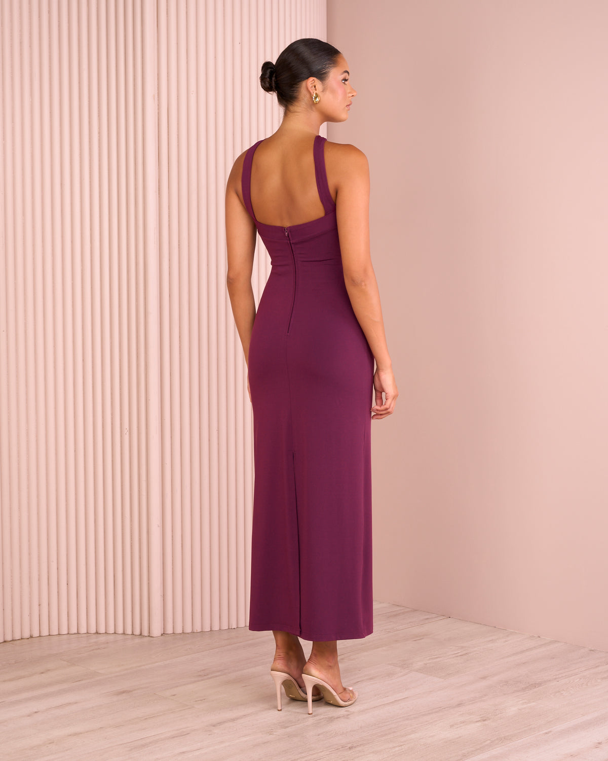 Wren Cross Strap Column Gown