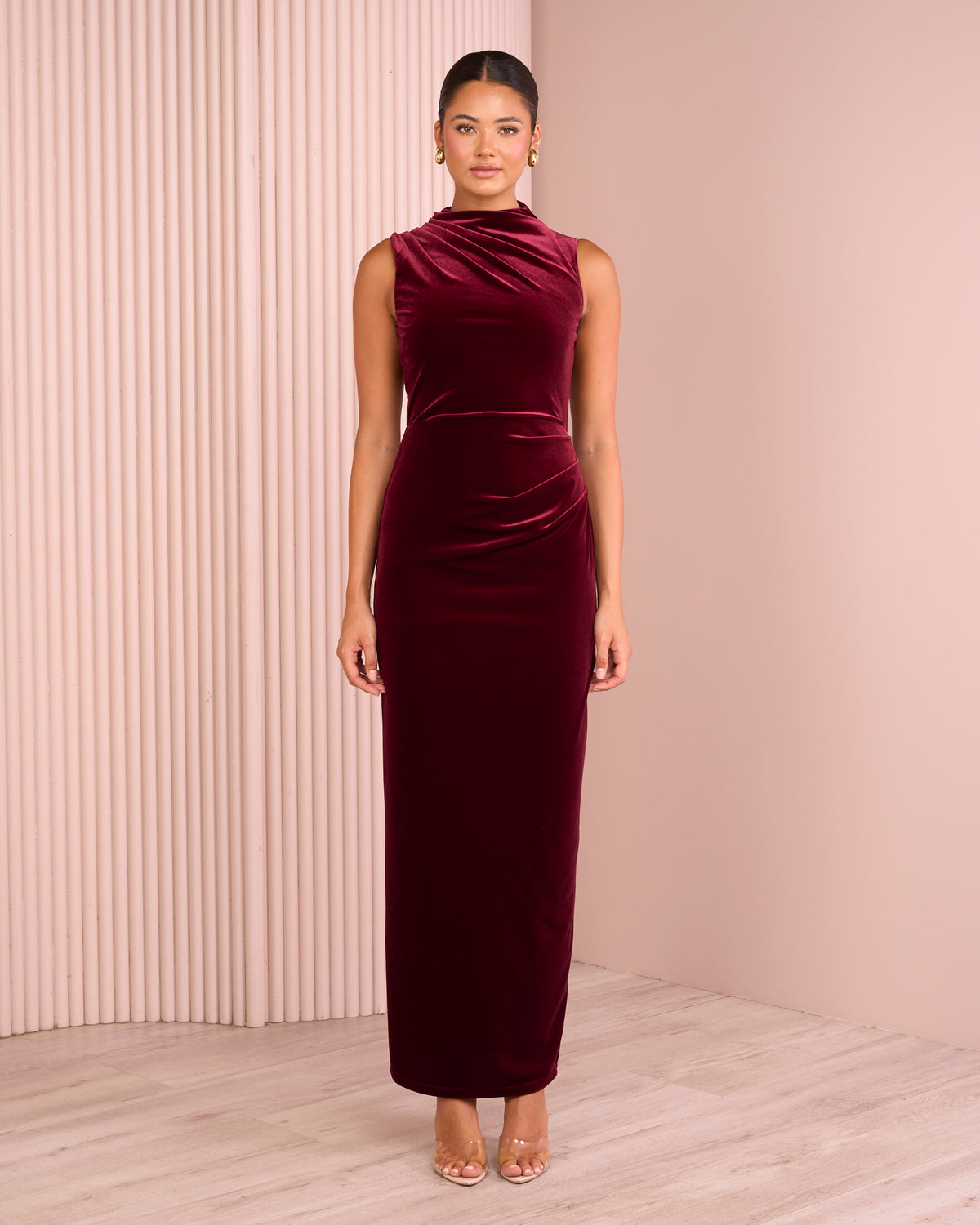 Michela High Neck Maxi Gown