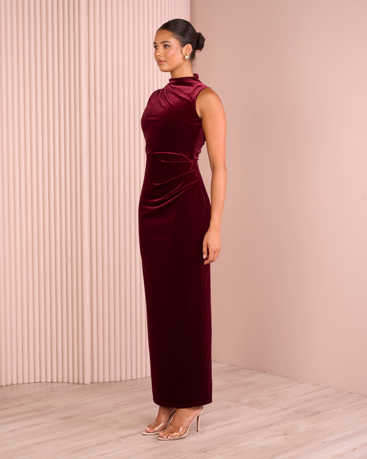 Michela High Neck Maxi Gown