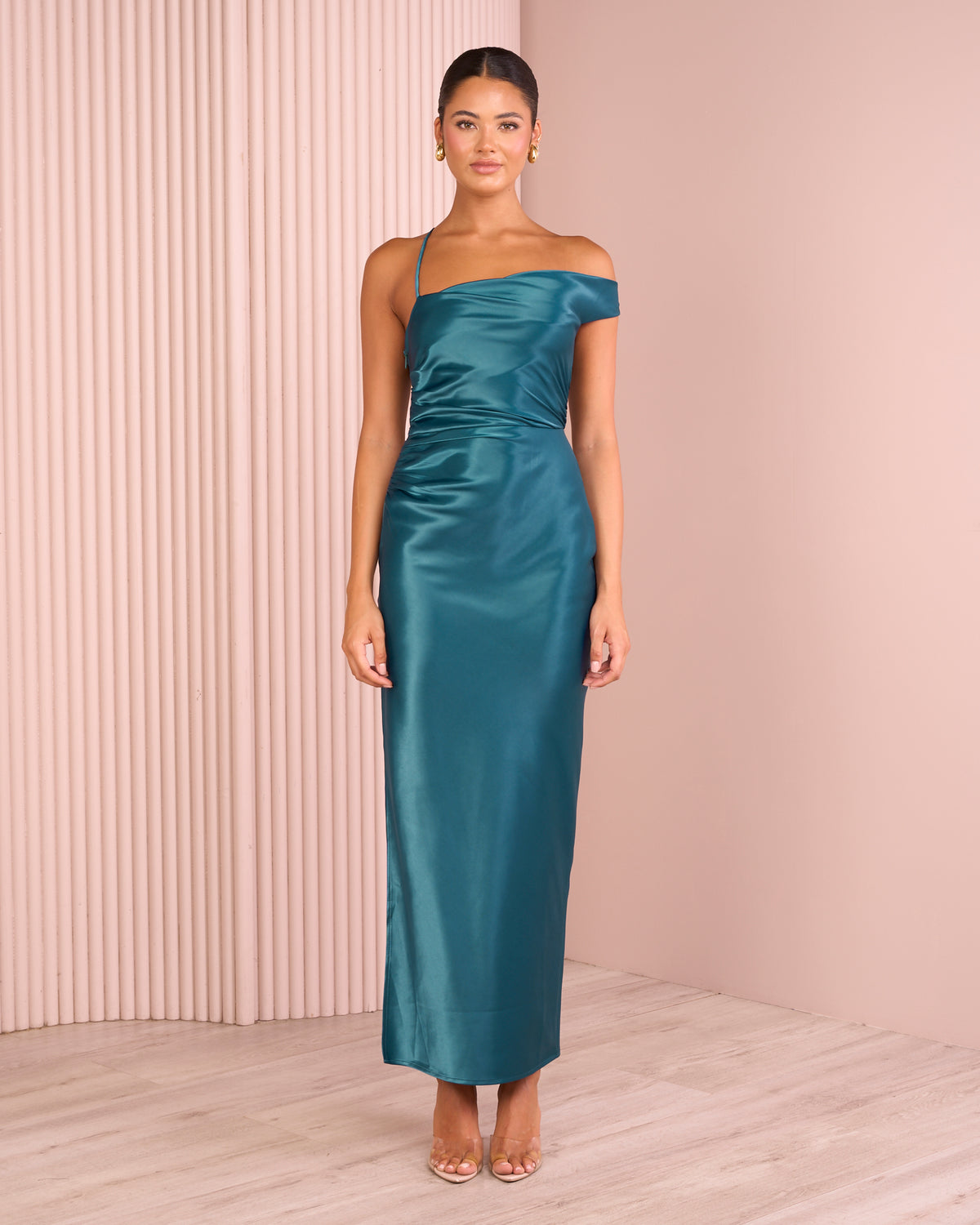 Delaney Asymmetric Maxi Dress