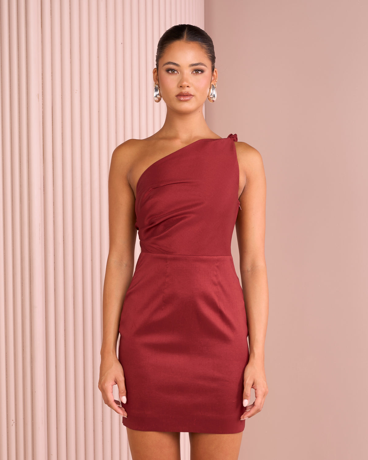 Ricci One Shoulder Mini Dress