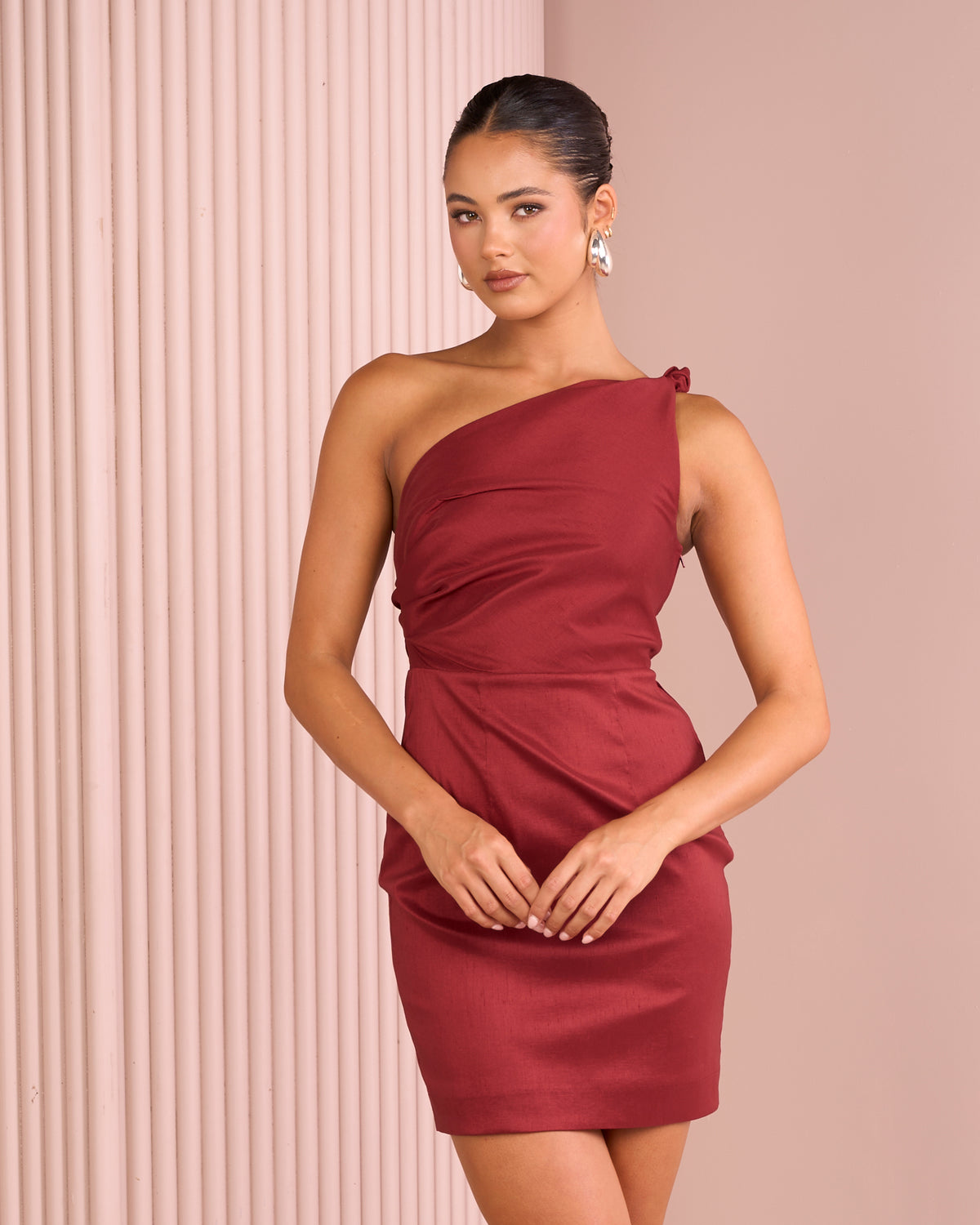 Ricci One Shoulder Mini Dress