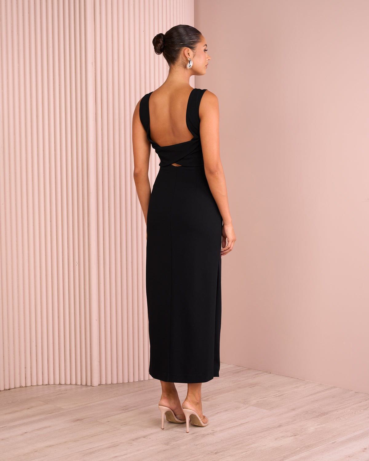 Fayth Back Knotted Maxi Dress