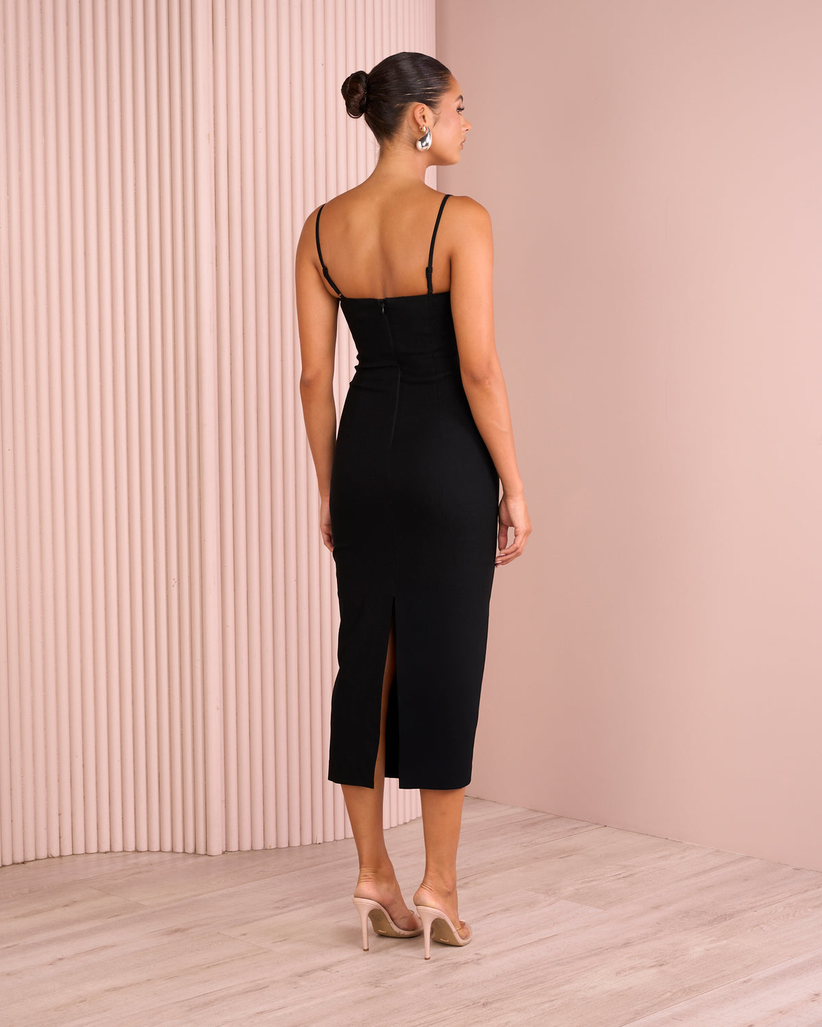 Psyche Ruched Bust Midi Dress