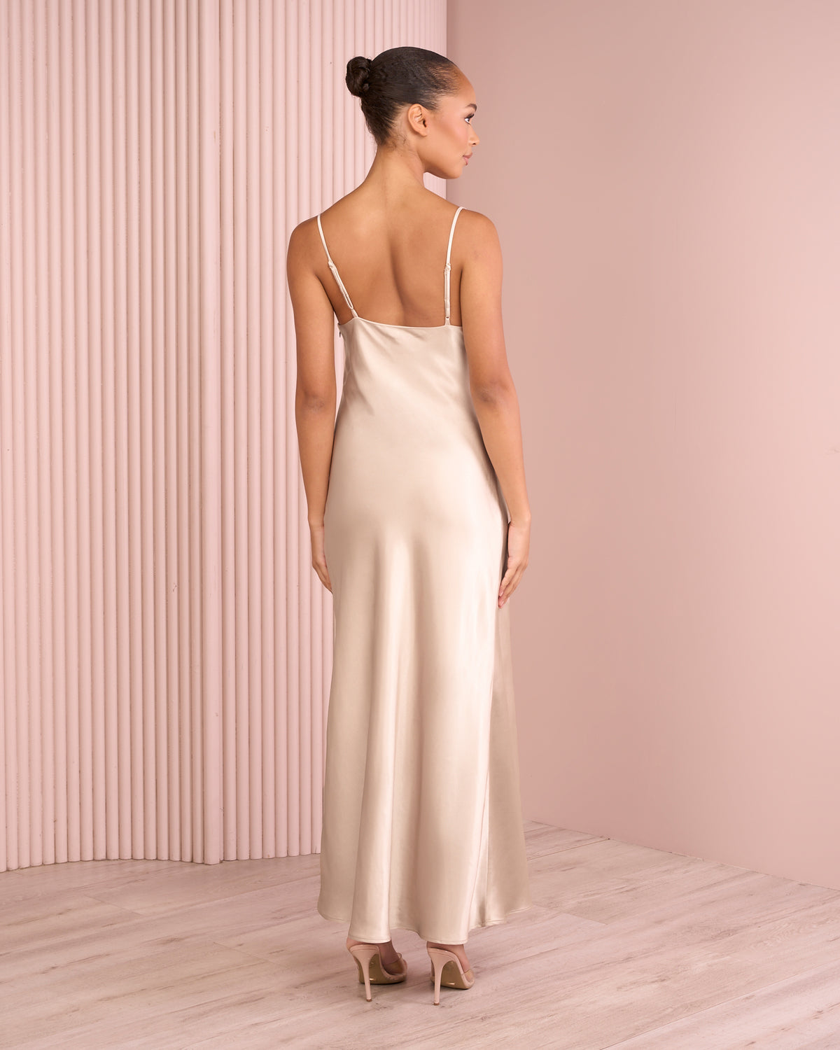 Vlora Bias Cut Satin Dress