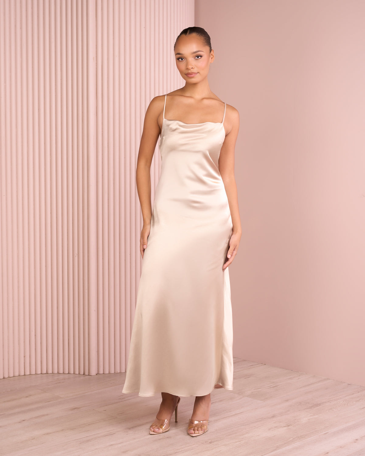 Vlora Bias Cut Satin Dress