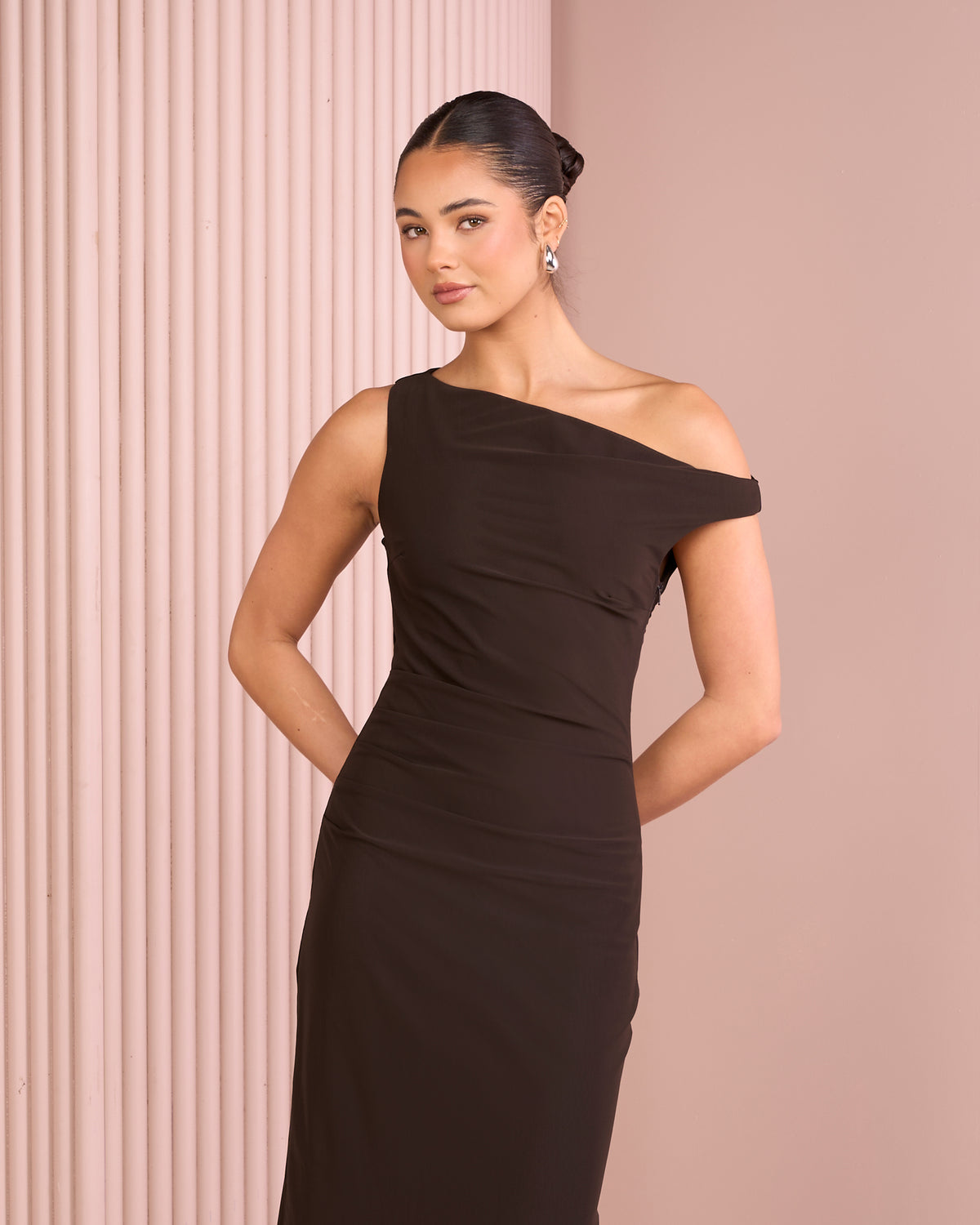 Tashi Off Shoulder Maxi Dress