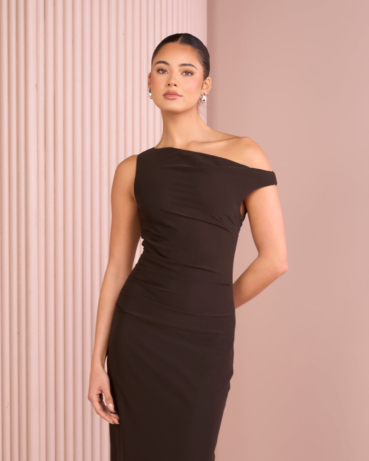 Tashi Off Shoulder Maxi Dress