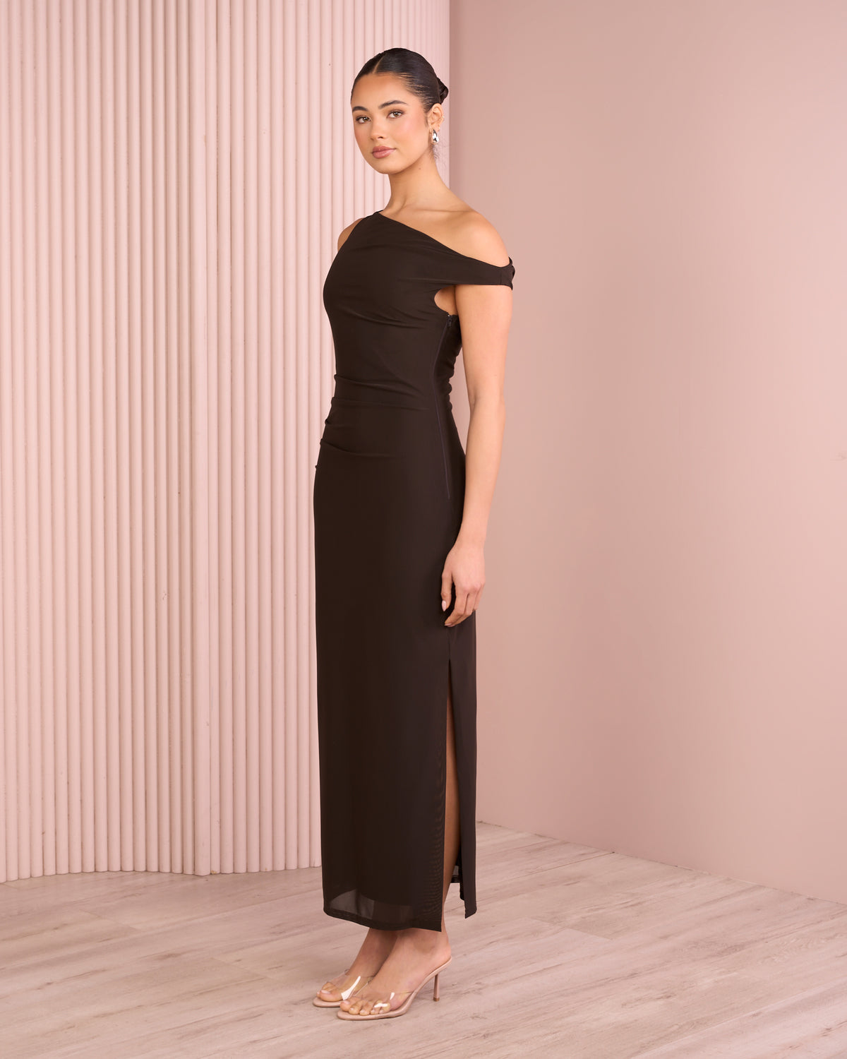 Tashi Off Shoulder Maxi Dress