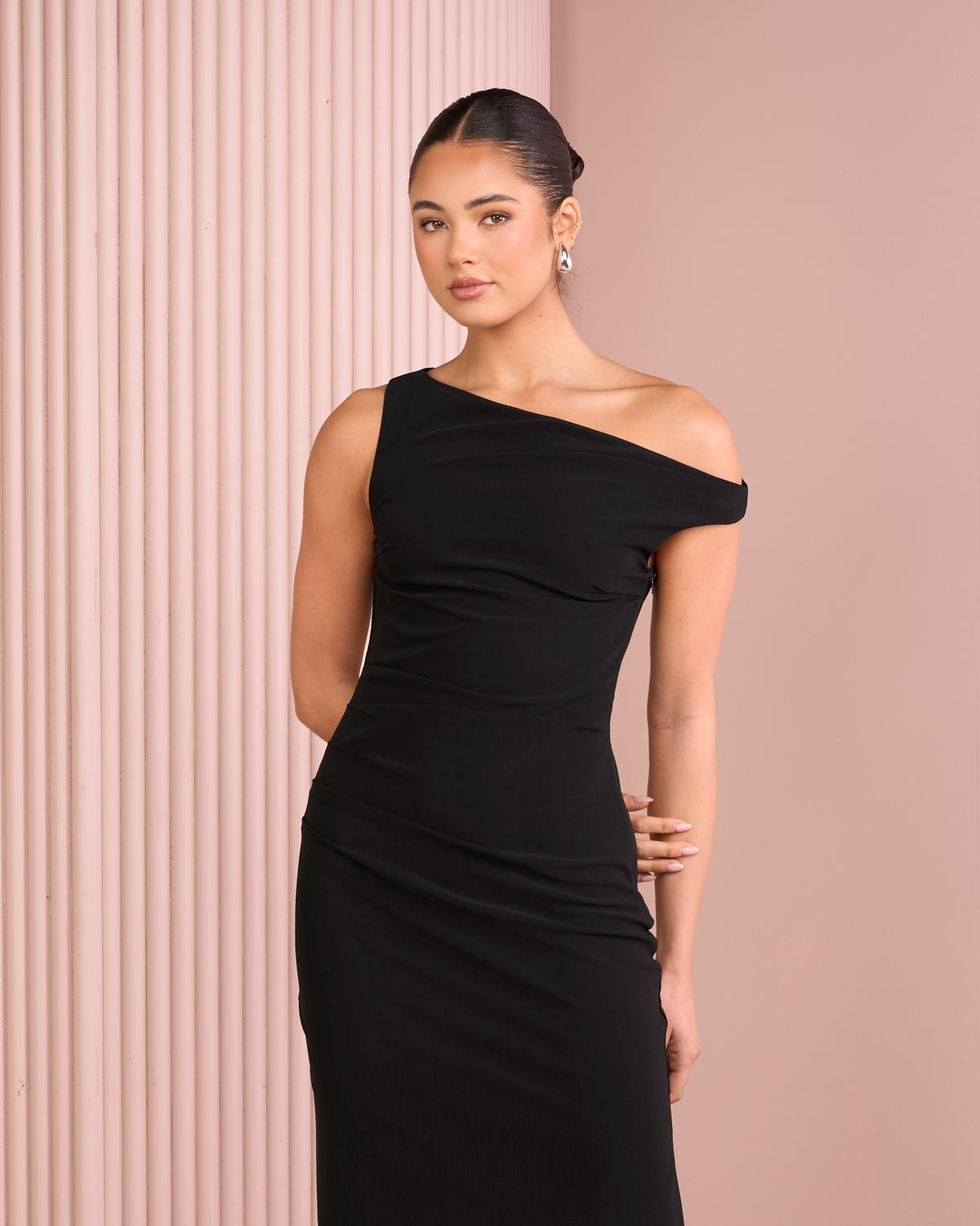Tashi Off Shoulder Maxi Dress