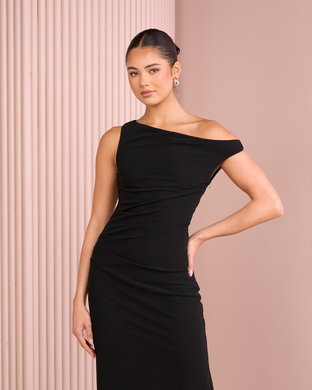 Tashi Off Shoulder Maxi Dress