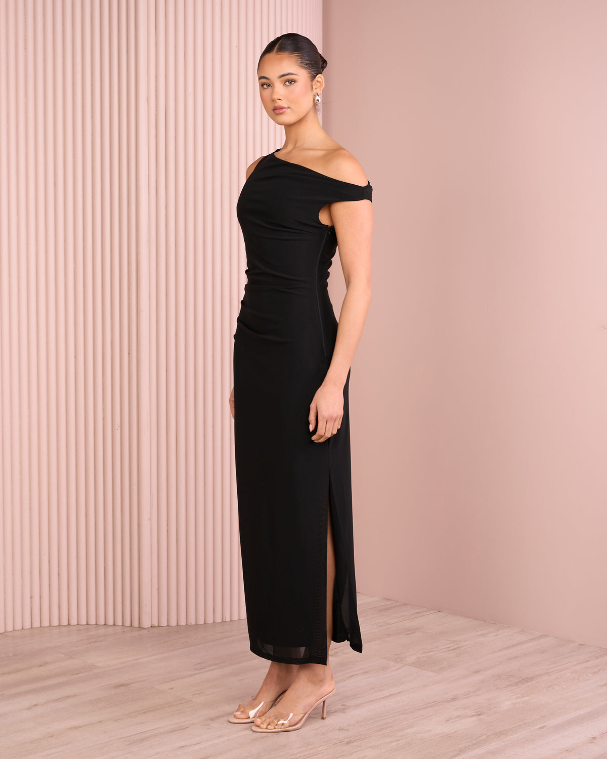 Tashi Off Shoulder Maxi Dress