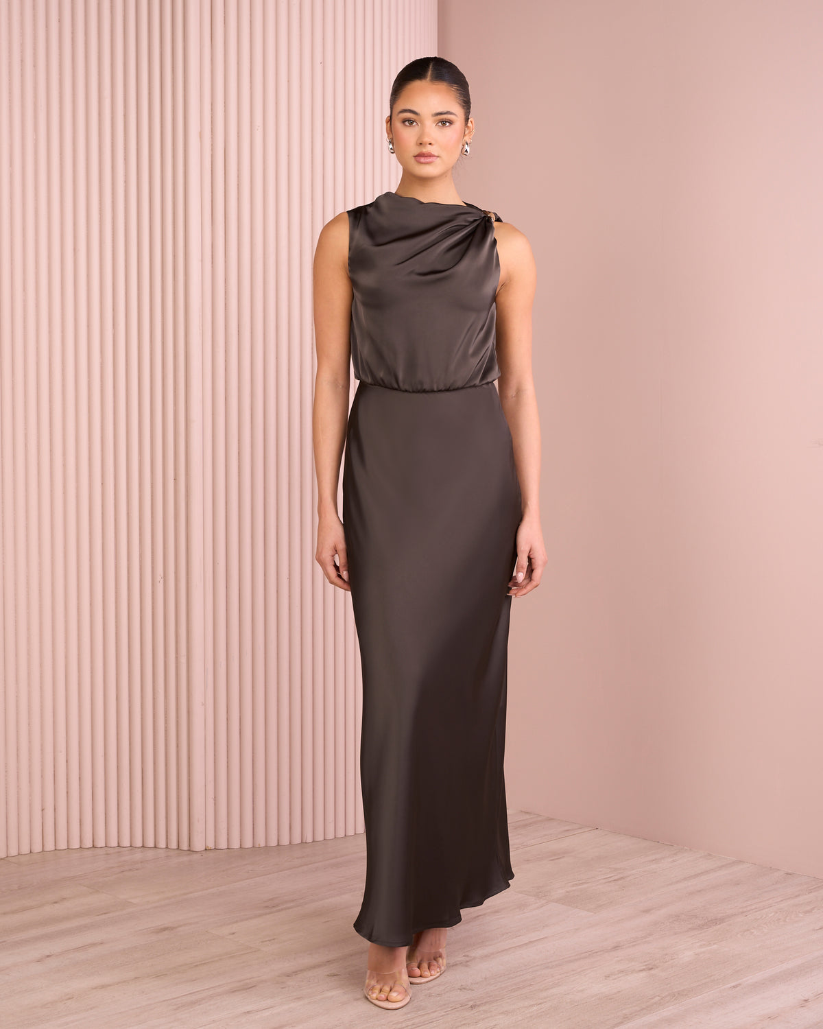 Deedee Blouson Maxi Dress