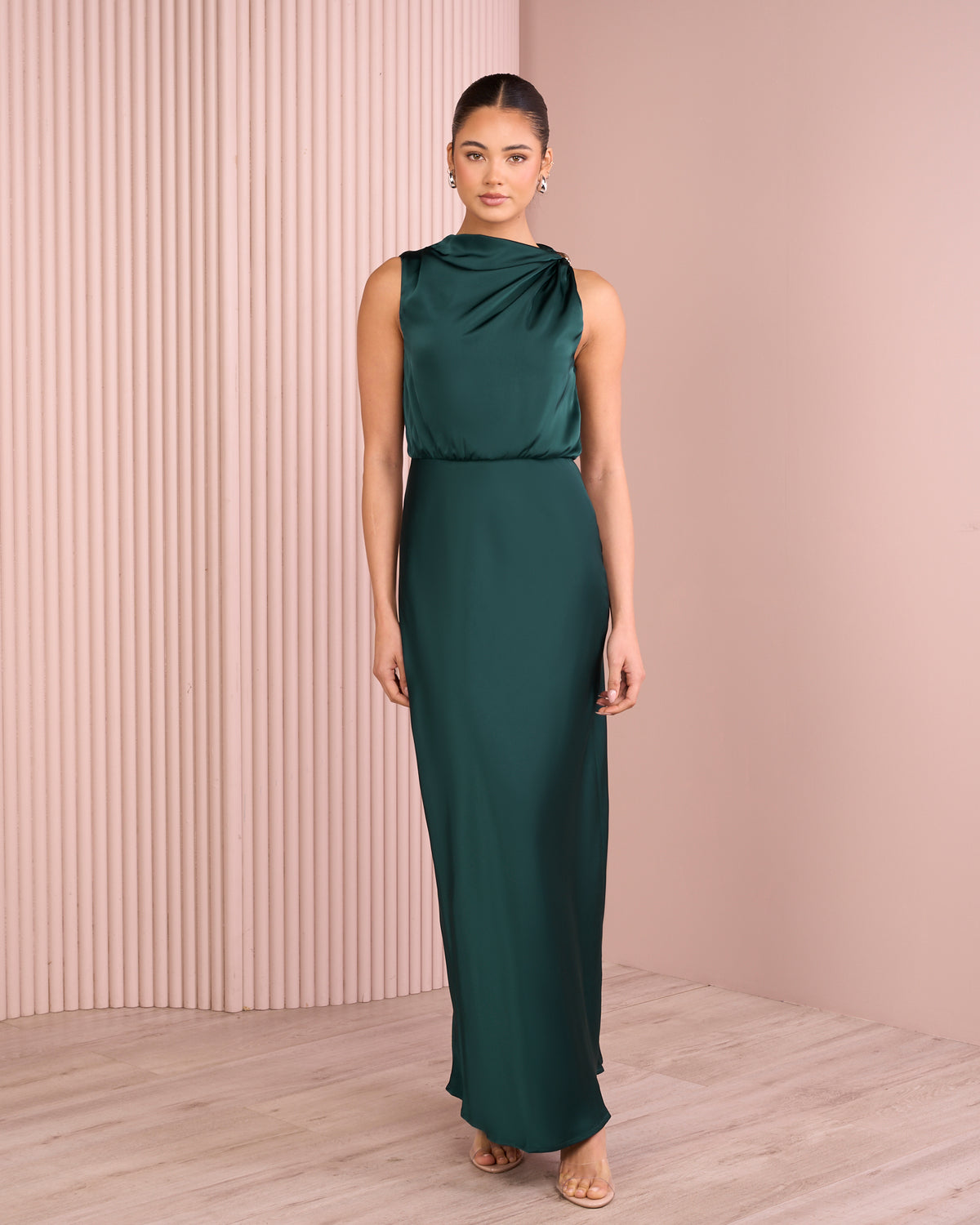 Deedee Blouson Maxi Dress