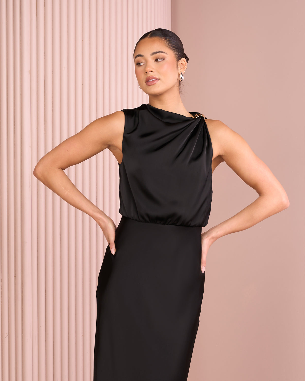 Deedee Blouson Maxi Dress