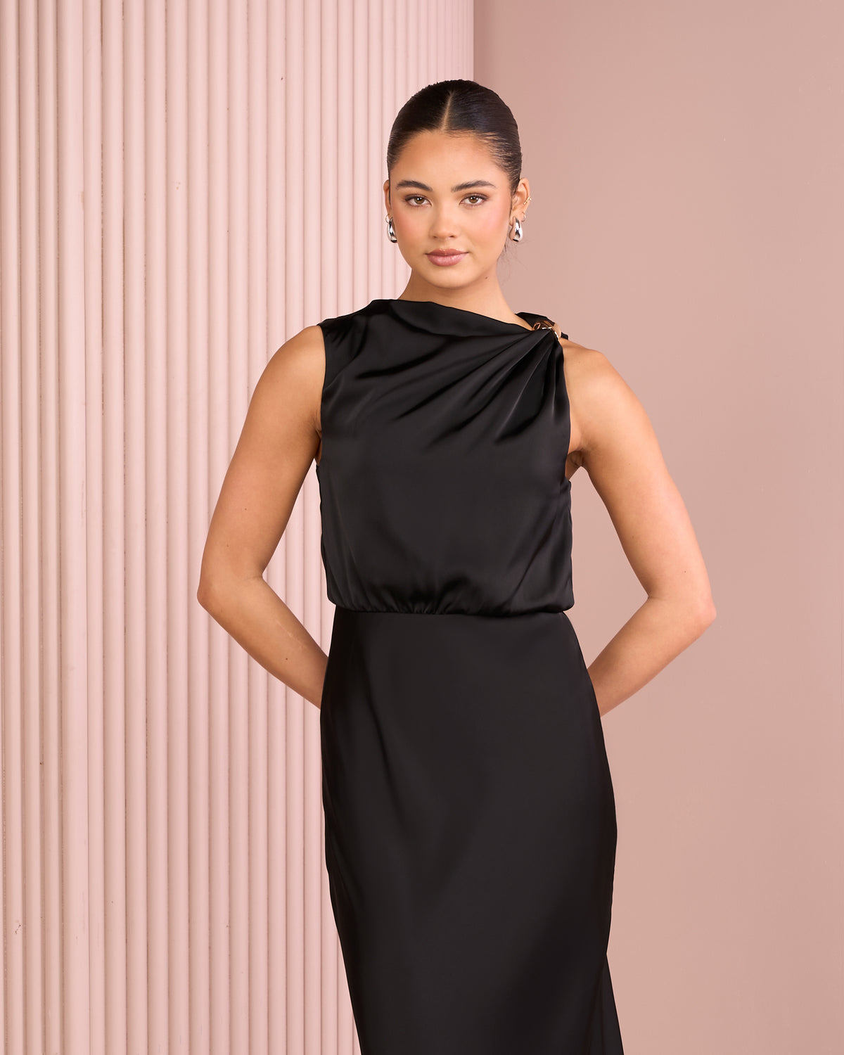 Deedee Blouson Maxi Dress