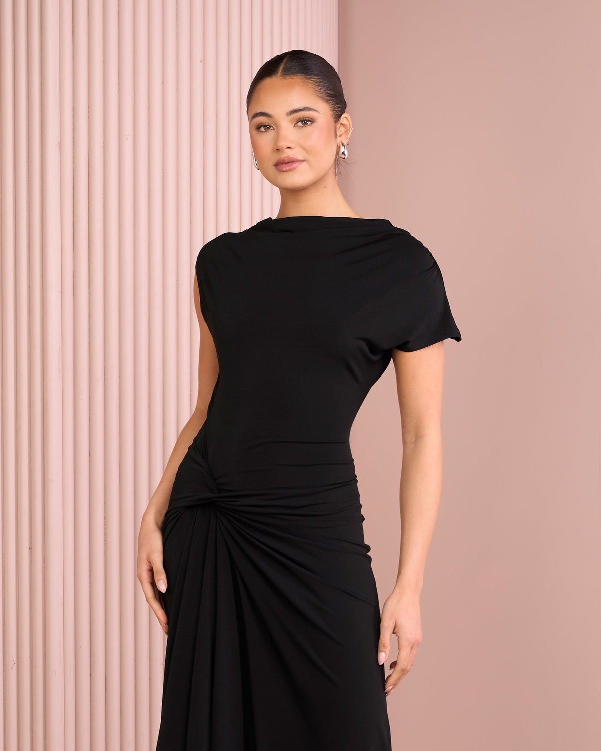Reynolds Boat Neck Maxi Dress