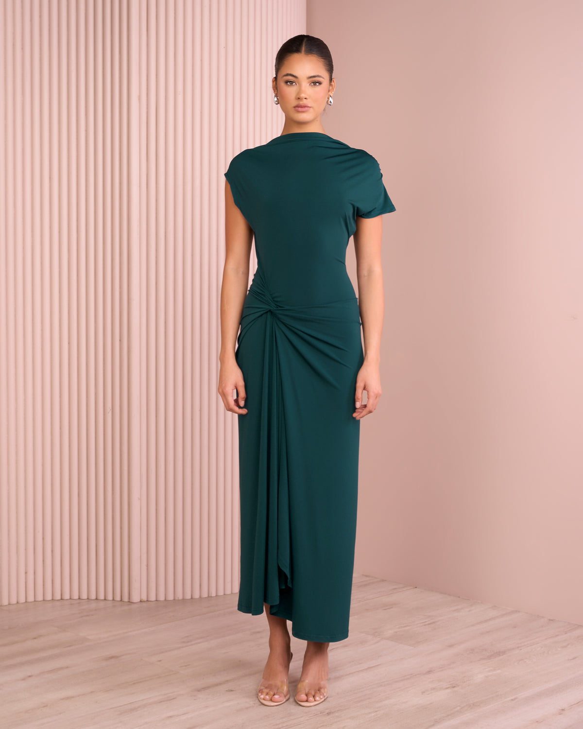 Reynolds Boat Neck Maxi Dress