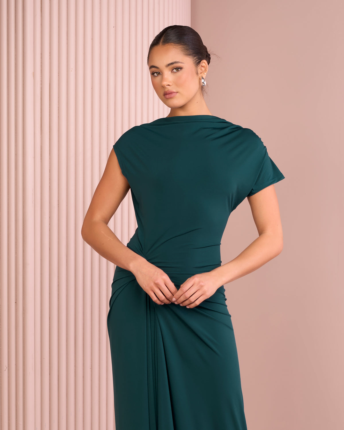 Reynolds Boat Neck Maxi Dress