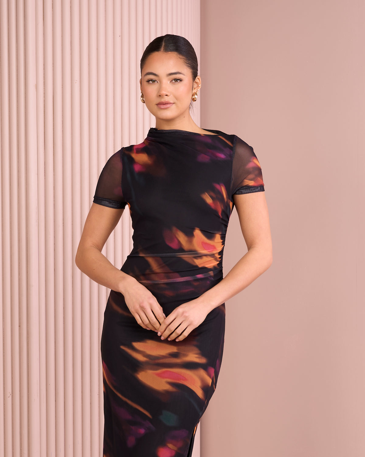 Herta Ruched Maxi Dress