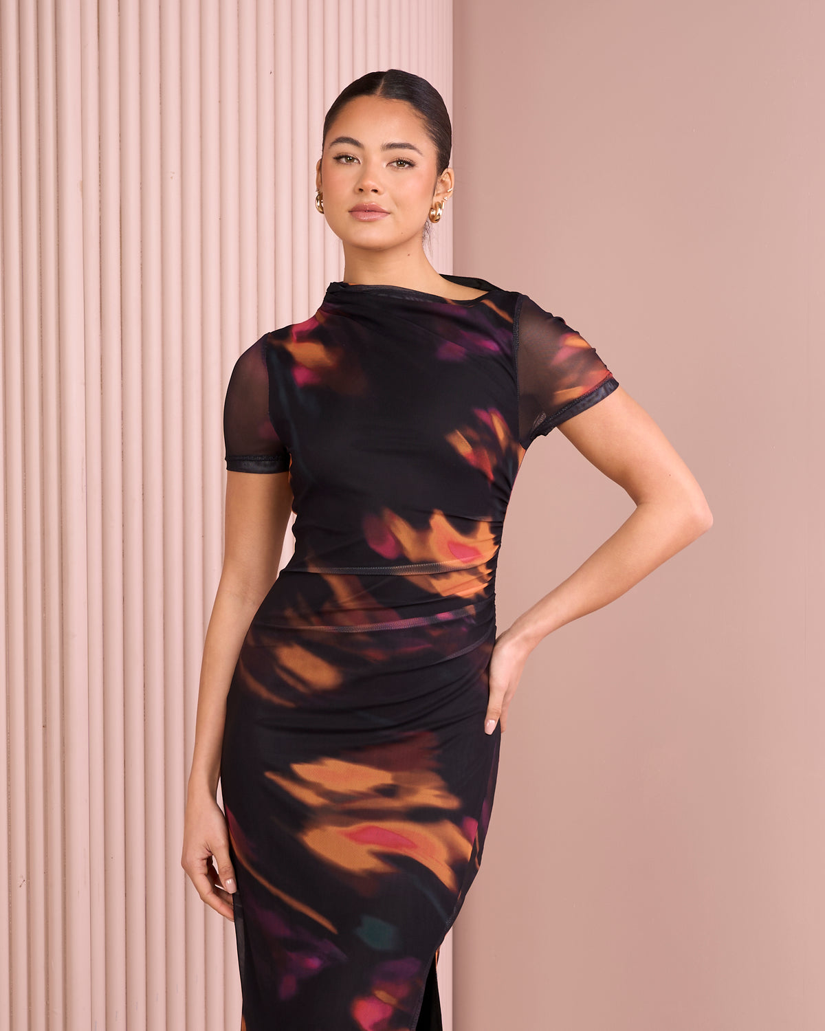 Herta Ruched Maxi Dress