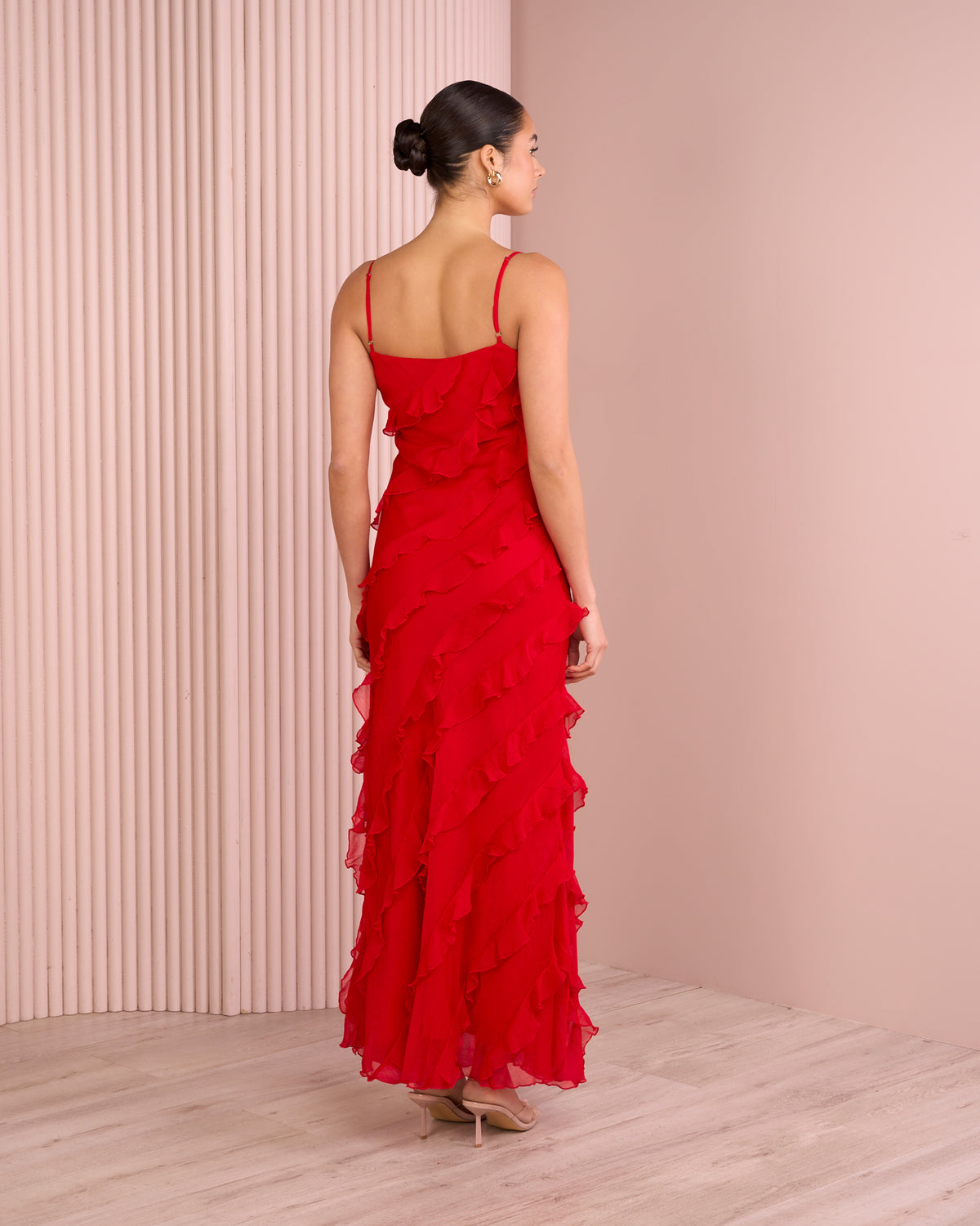 Pearlene Ruffle Maxi Dress
