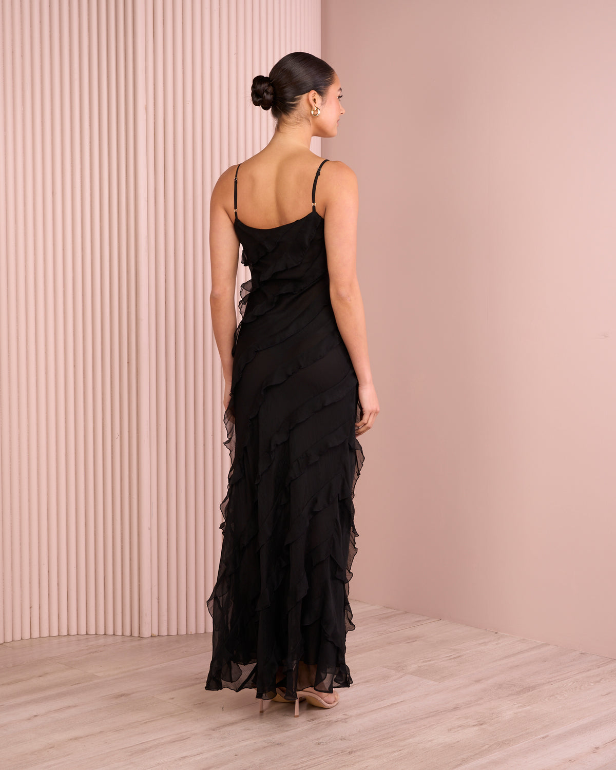 Pearlene Ruffle Maxi Dress